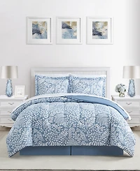 Sunham Botanica 8-Pc. Printed Reversible Comforter Set, Exclusively at Macy's