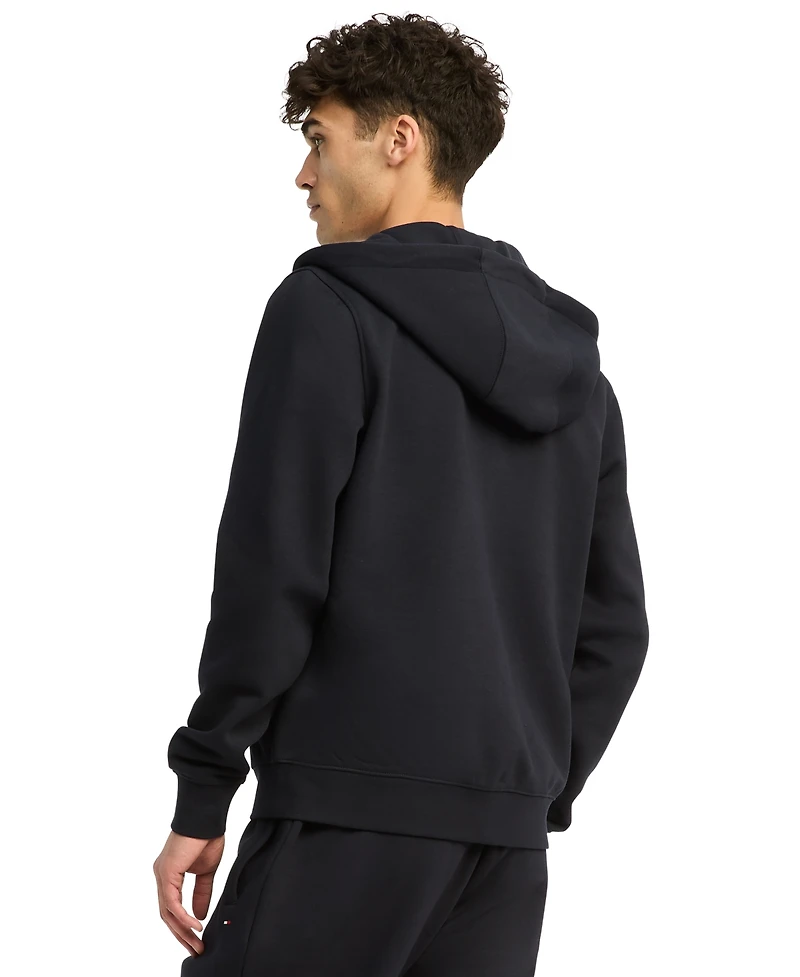 Tommy Hilfiger Men's Long Sleeve Zip-Front Flag Logo Hoodie