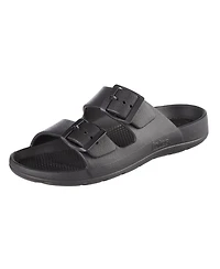 Totes Women's Double Buckle Adjustable Slide with Everywear