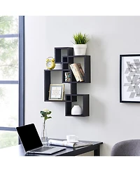 Danya B Intersecting Cube Shelves - Black