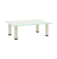 Tv Stand Frosted 15.7"x13.8"x6.7" Tempered Glass