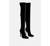 Tilera Stretch Over The Knee Stiletto Boots