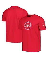 Men's Pro Standard Scarlet San Francisco 49ers Hybrid T-shirt