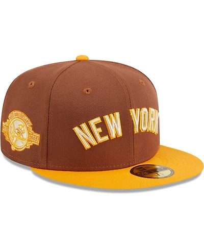 Men's New Era Brown York Yankees Tiramisu 59FIFTY Fitted Hat