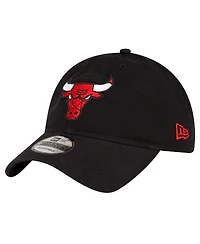 Men's New Era Black Chicago Bulls Team 2.0 9TWENTY Adjustable Hat