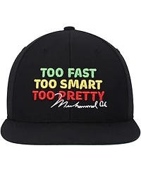 Men's and Women's Contenders Clothing Black Muhammad Ali Too Pretty Snapback Hat