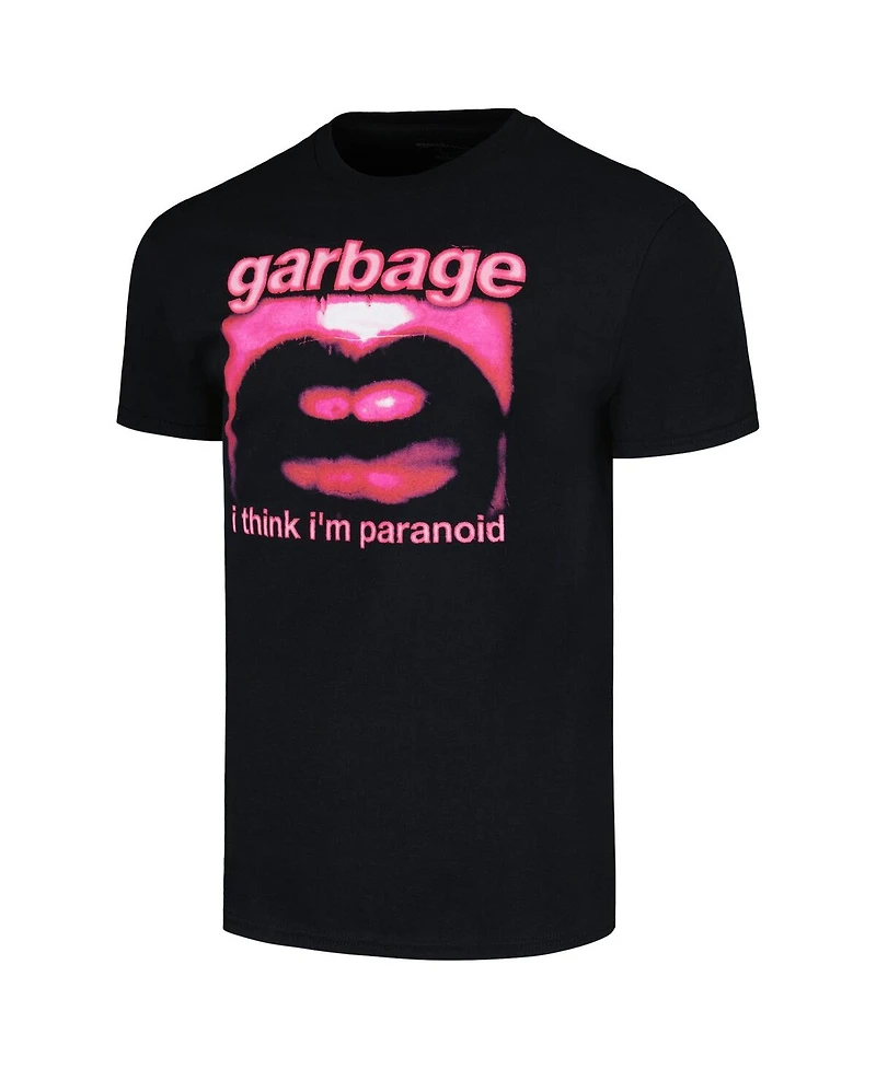 Men's Manhead Merch Black Garbage Paranoid Graphic T-shirt