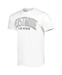 Men's White Beast Mode Logo Collegiate T-shirt
