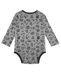 Baby Boys and Girls Gray Los Angeles Kings Dynamic Defender Long Sleeve Bodysuit