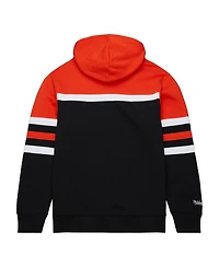 Men's Mitchell & Ness Black, Orange Philadelphia Flyers Head Coach Pullover Hoodie