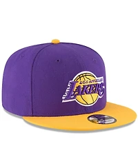 Men's New Era Purple, Gold Los Angeles Lakers Two-Tone 9FIFTY Adjustable Hat