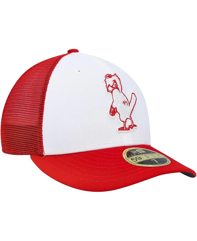 Men's New Era White, Red St. Louis Cardinals 2023 On-Field Batting Practice Low Profile 59FIFTY Fitted Hat