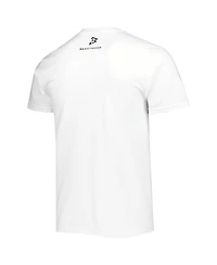 Men's White Beast Mode Logo Collegiate T-shirt