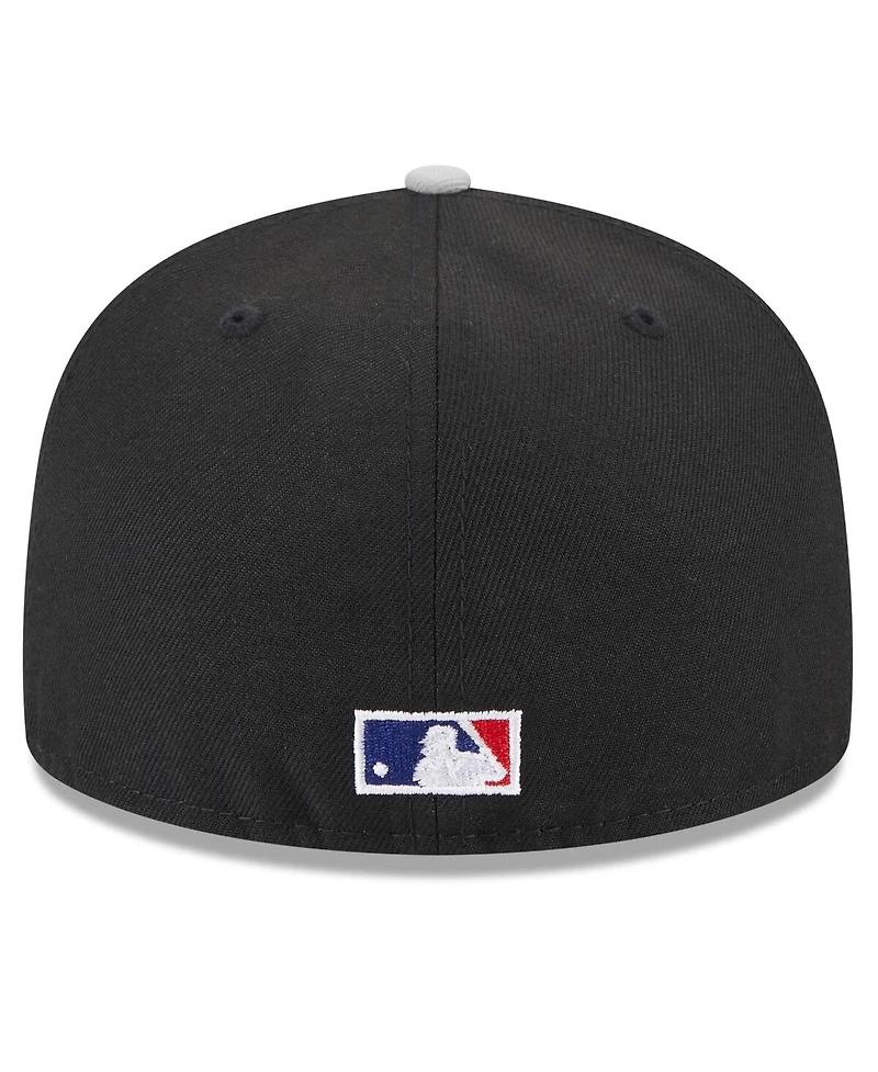 Men's New Era Black, Gray Chicago White Sox On Deck 59FIFTY Fitted Hat