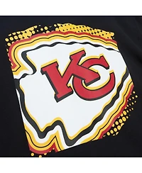 Men's Mitchell & Ness Black Kansas City Chiefs Gridiron Classics Big Face 7.0 Pullover Hoodie