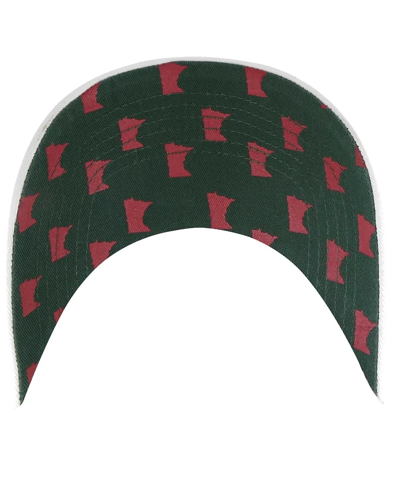 Women's '47 Brand White Minnesota Wild Confetti Clean Up Adjustable Hat