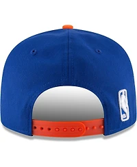 Men's New Era Blue, Orange New York Knicks Two-Tone 9FIFTY Adjustable Hat
