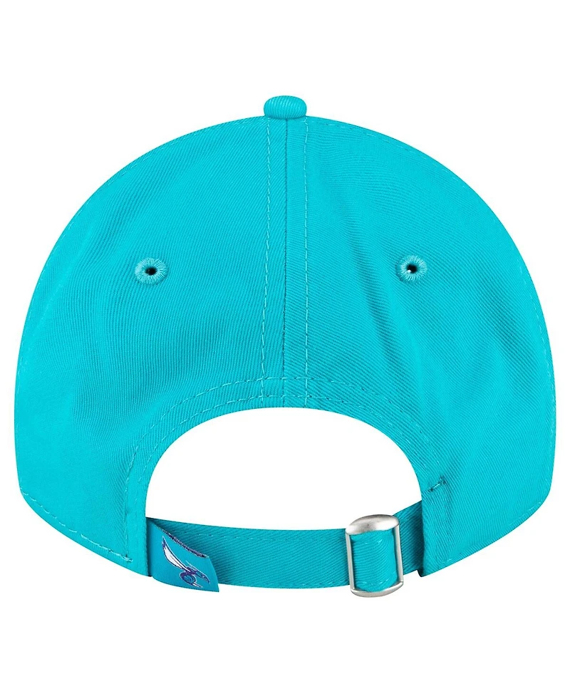 Men's New Era Teal Charlotte Hornets Team 2.0 9TWENTY Adjustable Hat