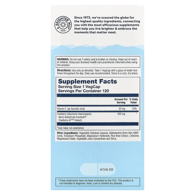 Solaray CranActin Urinary Tract Health - 120 VegCaps