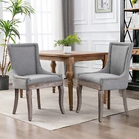 Streamdale Furniture Ultra Side Dining Chair, Thickened Fabric Chairs With Neutrally Toned Solid Wood