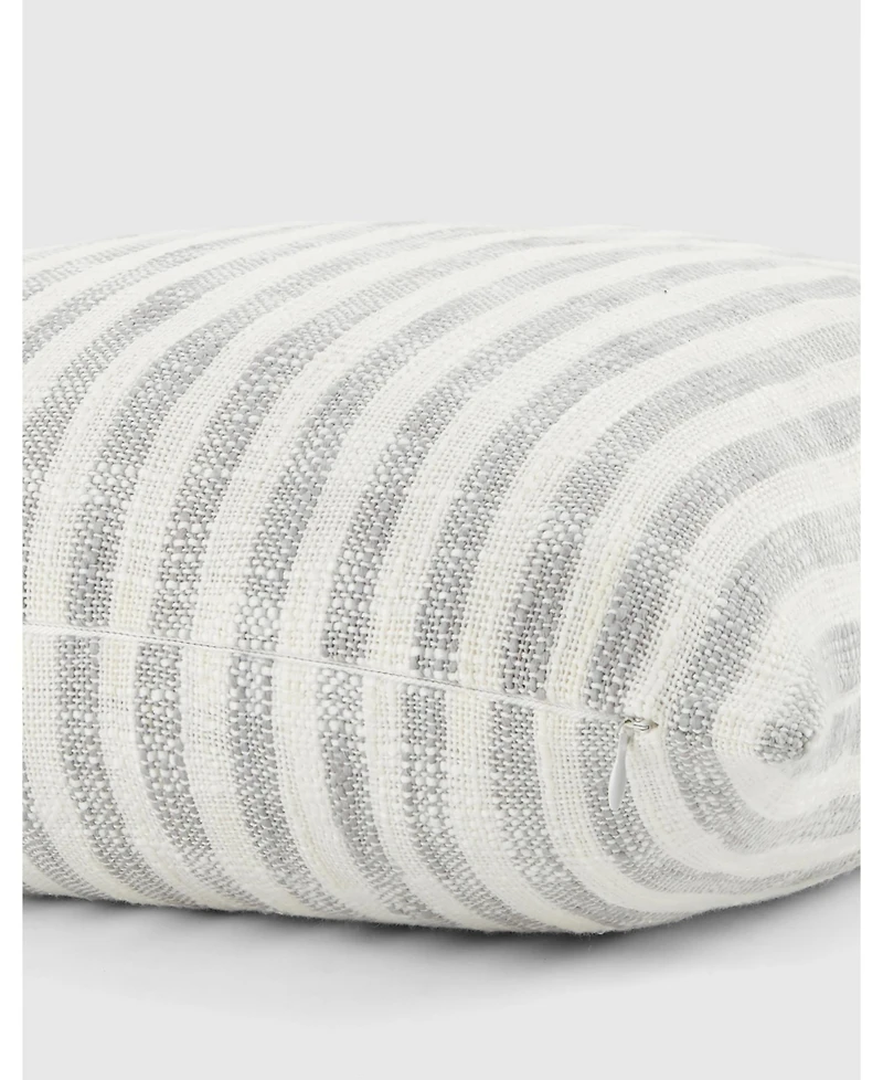 ienjoy Home Yarn Dyed Thin Stripe Decorative Pillow, 20" x