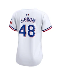 Women's Nike Jacob deGrom White Texas Rangers Home Limited Player Jersey