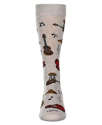 MeMoi Men's Musical Novelty Crew Socks