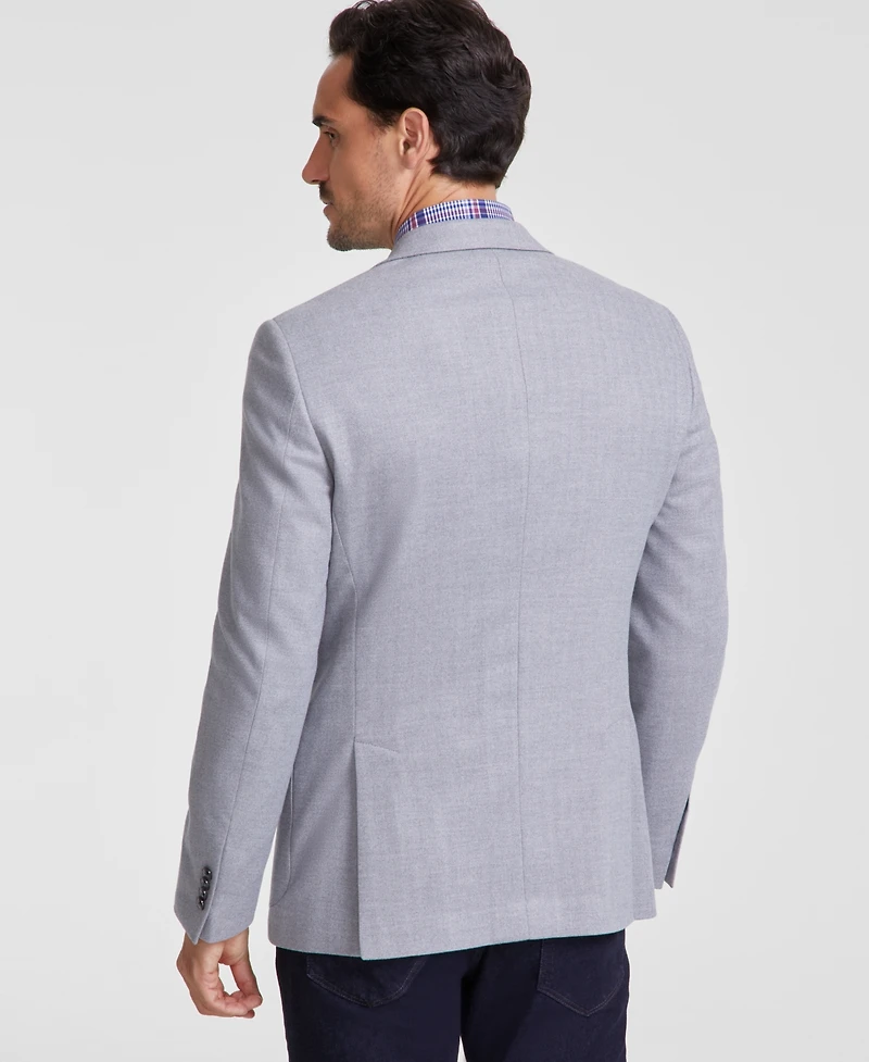 Michael Kors Men's Classic Fit Herringbone Woven Sport Coat