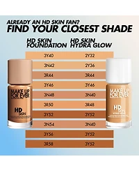 Make Up For Ever Hd Skin Hydra Glow Skincare Foundation With Hyaluronic Acid