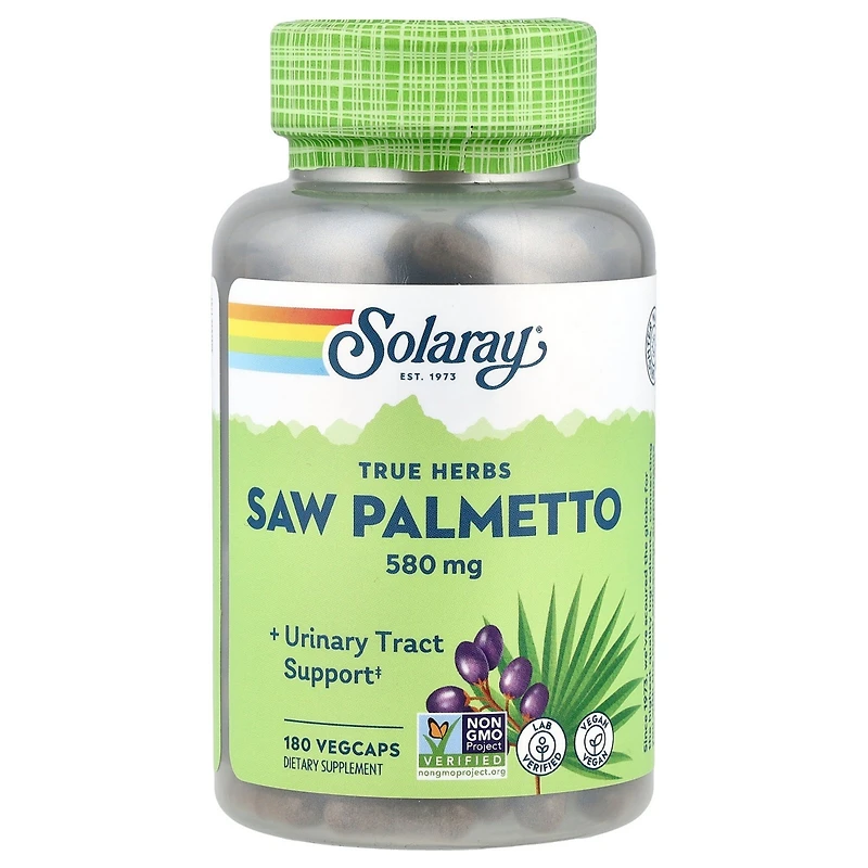 Solaray True Herbs Saw Palmetto 580 mg - 180 VegCaps