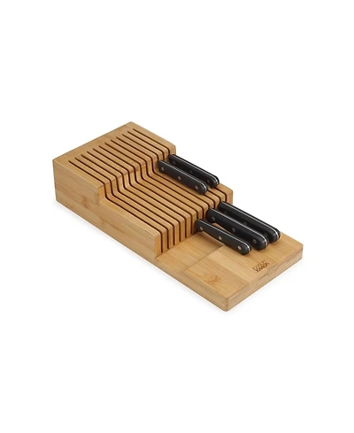 Joseph Joseph Drawerstore Large Bamboo 2-Tier Knife Organizer