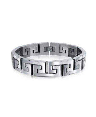 Bling Jewelry Masculine Geometric Chain Link Bracelet Men Black Gold Silver Tone 8.5 9