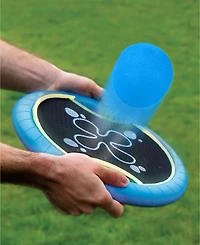Black Series Trampoline Paddle Ball and Flying Disc Set, Indoor Outdoor Game for Two