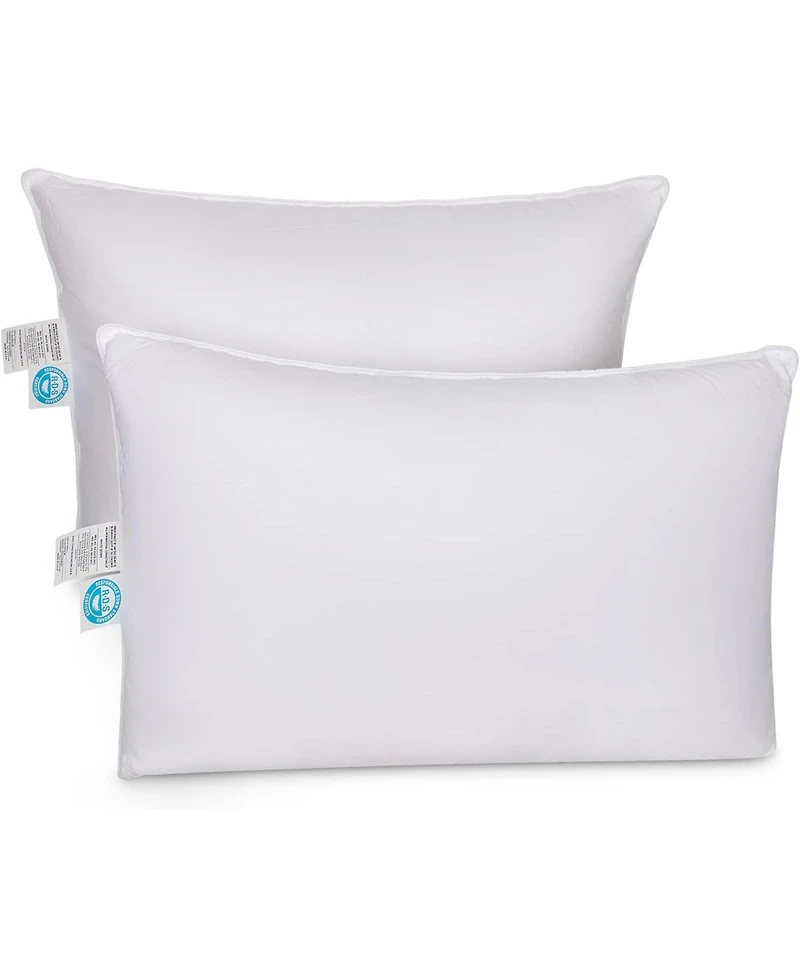 East Coast Bedding 10% Down, 90% Feather Bed Pillow King, Pack of 2