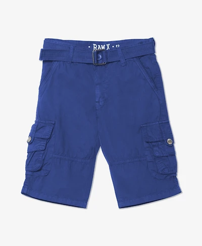 Boy's Belted Twill Cargo Shorts, 8-18
