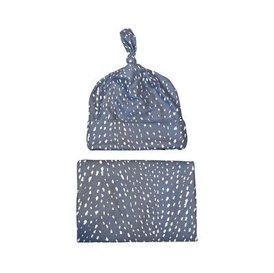 Baby Swaddle + Hat Set