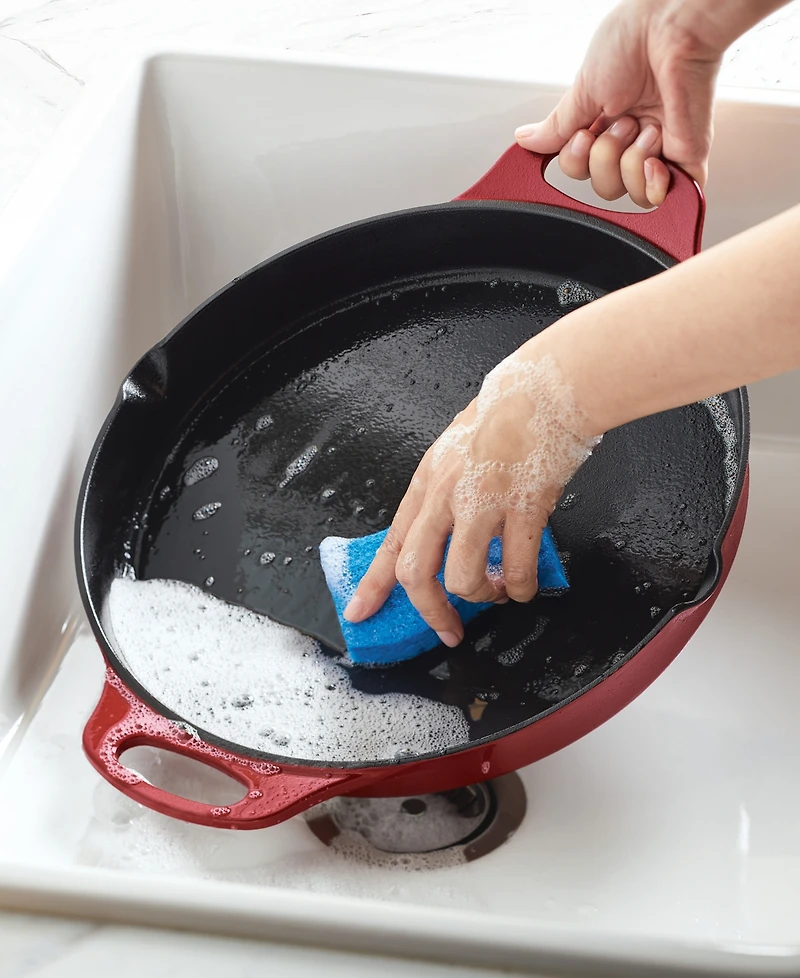 Rachael Ray Nitro Cast Iron 14" Skillet with Side Handles