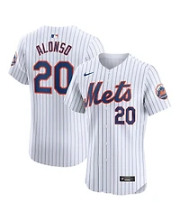 Men's Nike Pete Alonso White New York Mets Home Elite Jersey
