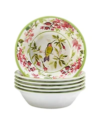 Certified International Hummingbirds Set of 6 All Purpose Bowl 7.5" x 2", Service For 6