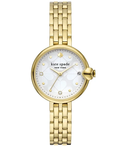 kate spade new york Women's Chelsea Park Gold-Tone Stainless Steel Watch 32mm, KSW9073