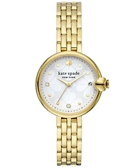 kate spade new york Women's Chelsea Park Gold-Tone Stainless Steel Watch 32mm, KSW9073