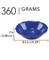 Certified International Blue Indigo Crackle Set of 4 All Purpose Bowl 8.5" x 2", Service For 4