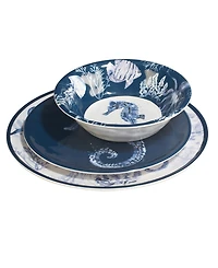 Certified International Sea Life 12 Pc Dinnerware Set, Service For 4