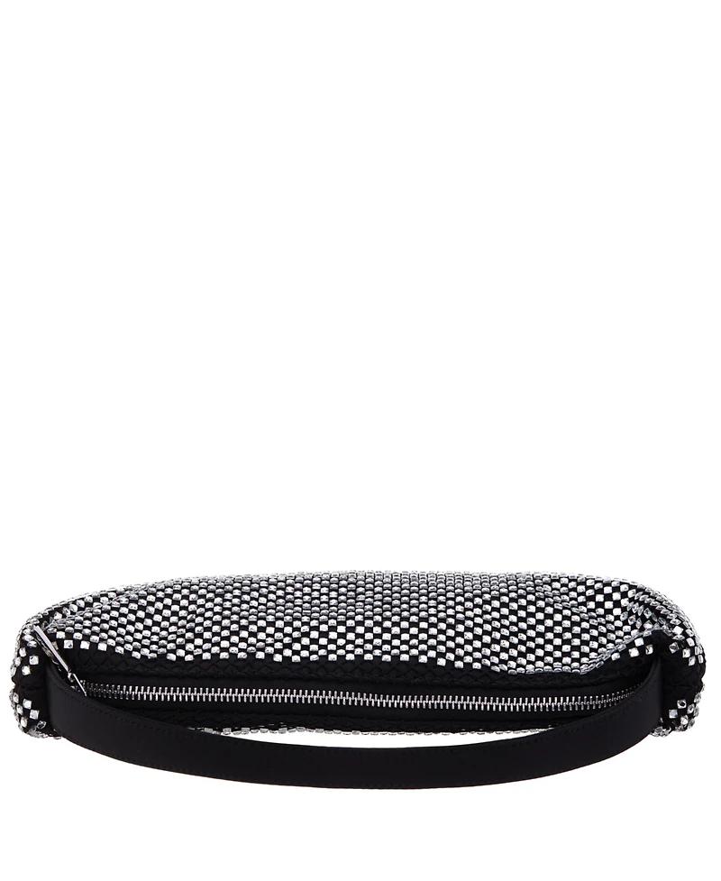 Nina Half Moon Crystal Netting Bag