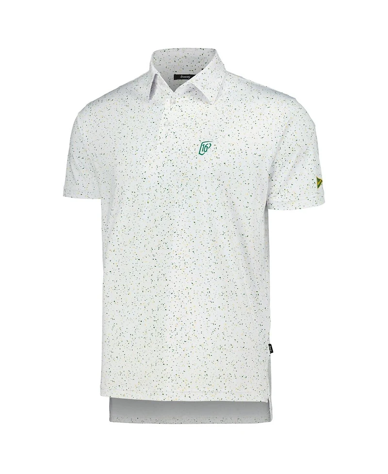 Men's Breezy Golf White Wm Phoenix Open Splatter Polo