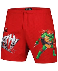 Men's Freeze Max Red Teenage Mutant Ninja Turtles Raph Defender Mesh Shorts