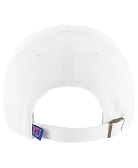 Men's '47 Brand White Kansas Jayhawks Clean Up Adjustable Hat