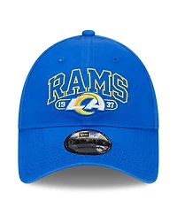 Men's New Era Royal Los Angeles Rams Outline 9FORTY Snapback Hat