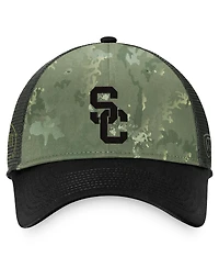 Men's Top of the World Hunter Green, Gray Usc Trojans Oht Military-Inspired Appreciation Unit Trucker Adjustable Hat