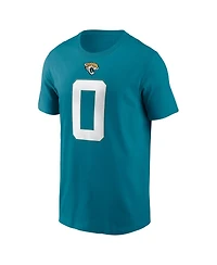 Men's Nike Calvin Ridley Teal Jacksonville Jaguars Player Name and Number T-shirt